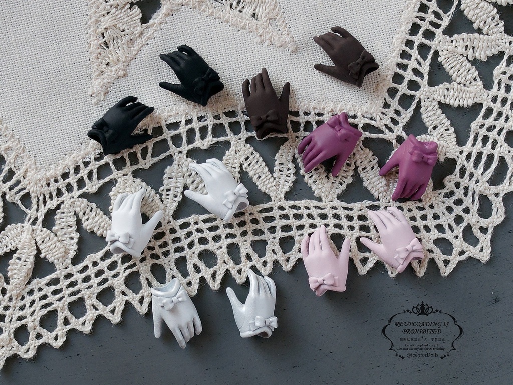 ◆受注生産◆ハルモニアシリーズ用リボン手袋/ハンドメイド