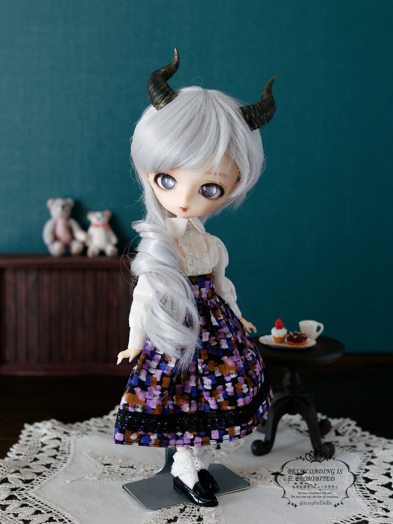 ◆受注生産◆ドール用ヤギのツノ/ハンドメイド品