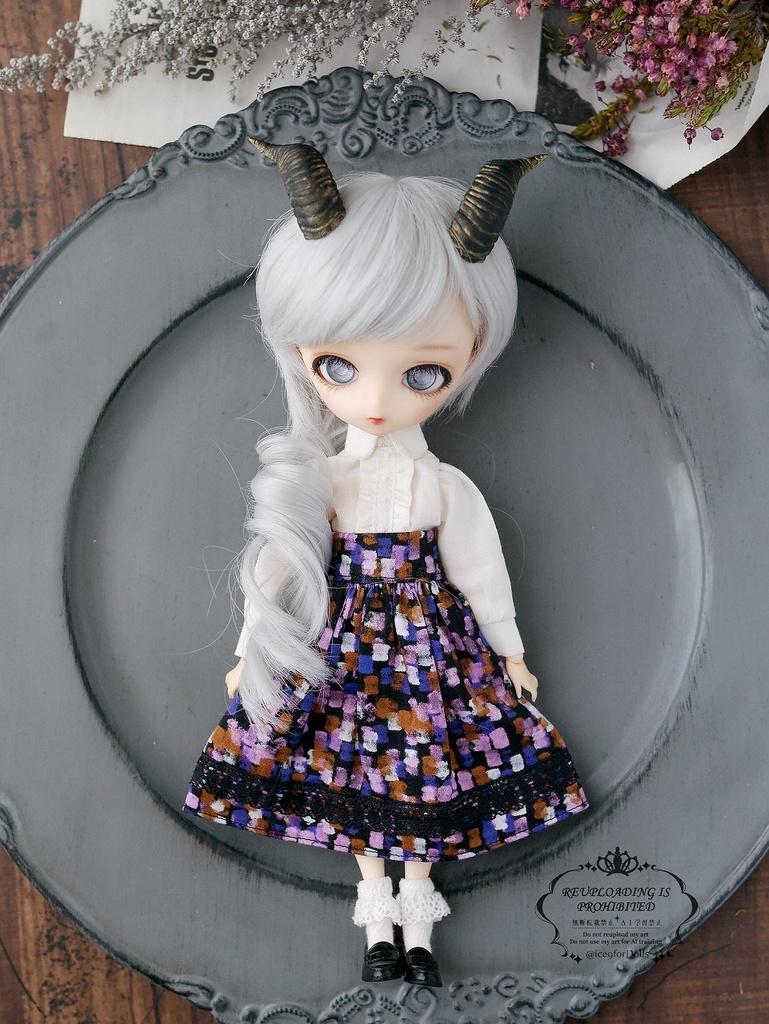 ◆受注生産◆ドール用ヤギのツノ/ハンドメイド品