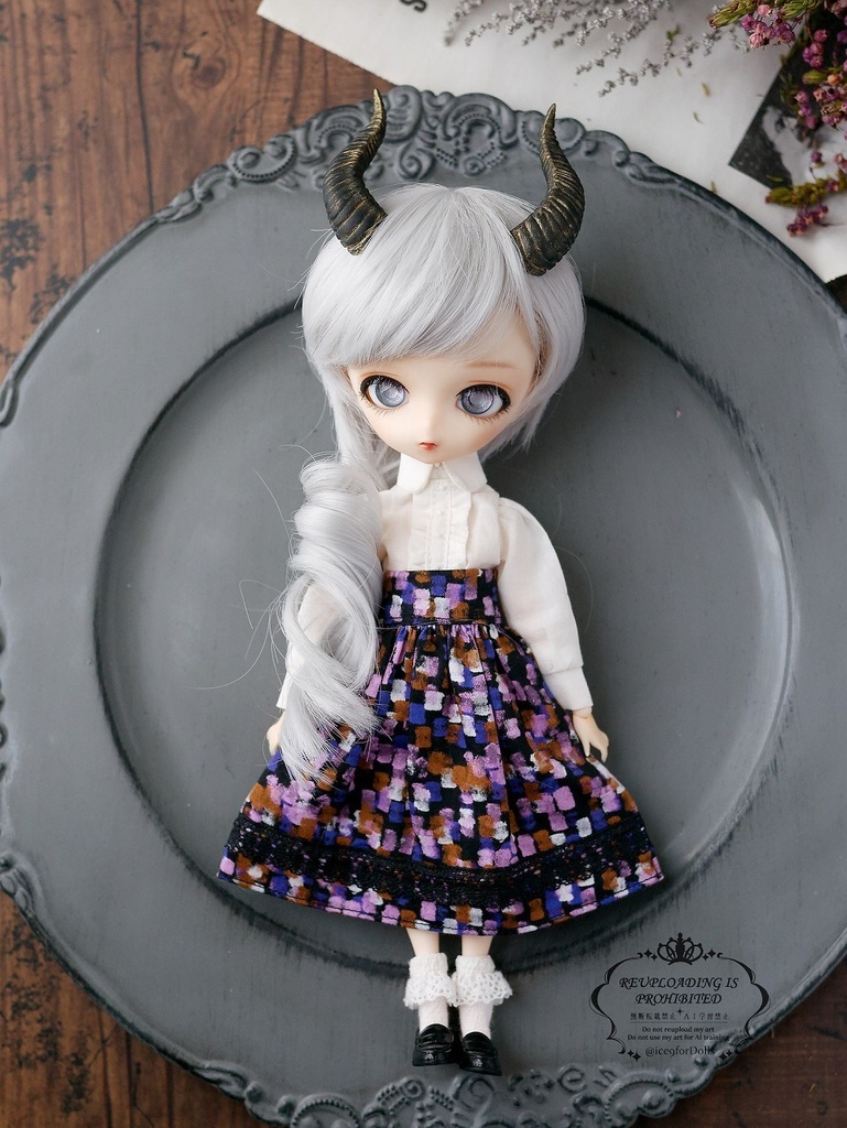 ◆受注生産◆ドール用ヤギのツノ/ハンドメイド品