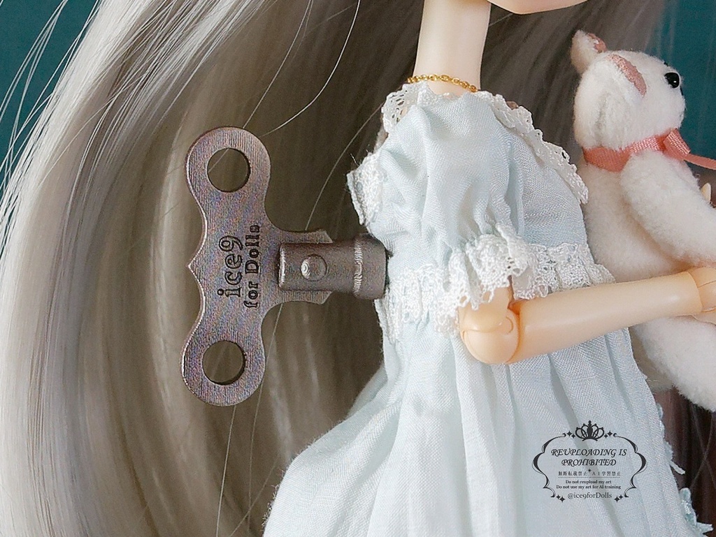 ◆受注生産◆ドール用柱時計のゼンマイ巻き鍵/ハンドメイド品