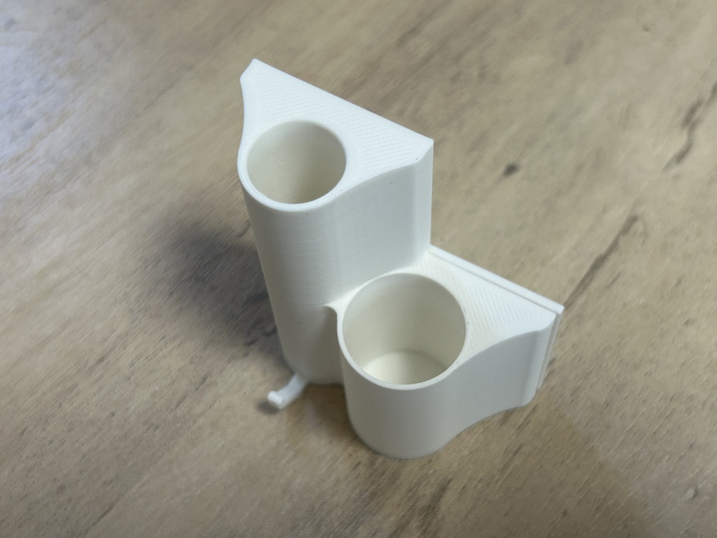 ホッチキスで壁に取り付ける印鑑・ペンホルダー ホワイト