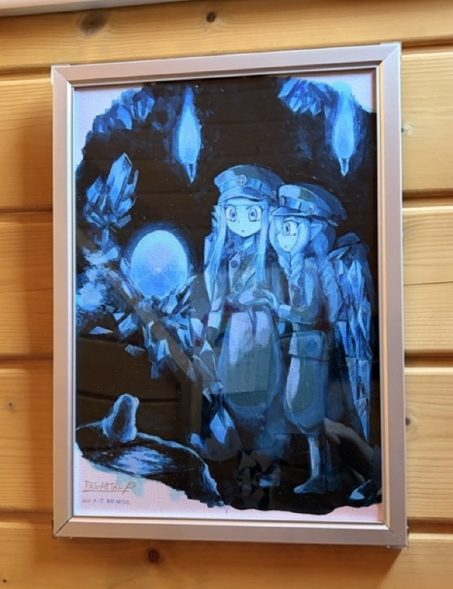 【複製画】青の洞窟と眷属のタマゴ（額装有）