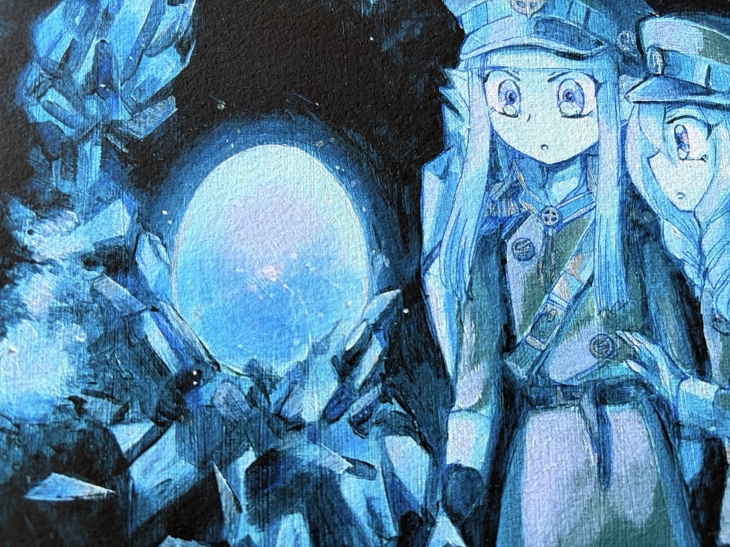【複製画】青の洞窟と眷属のタマゴ(額装有)