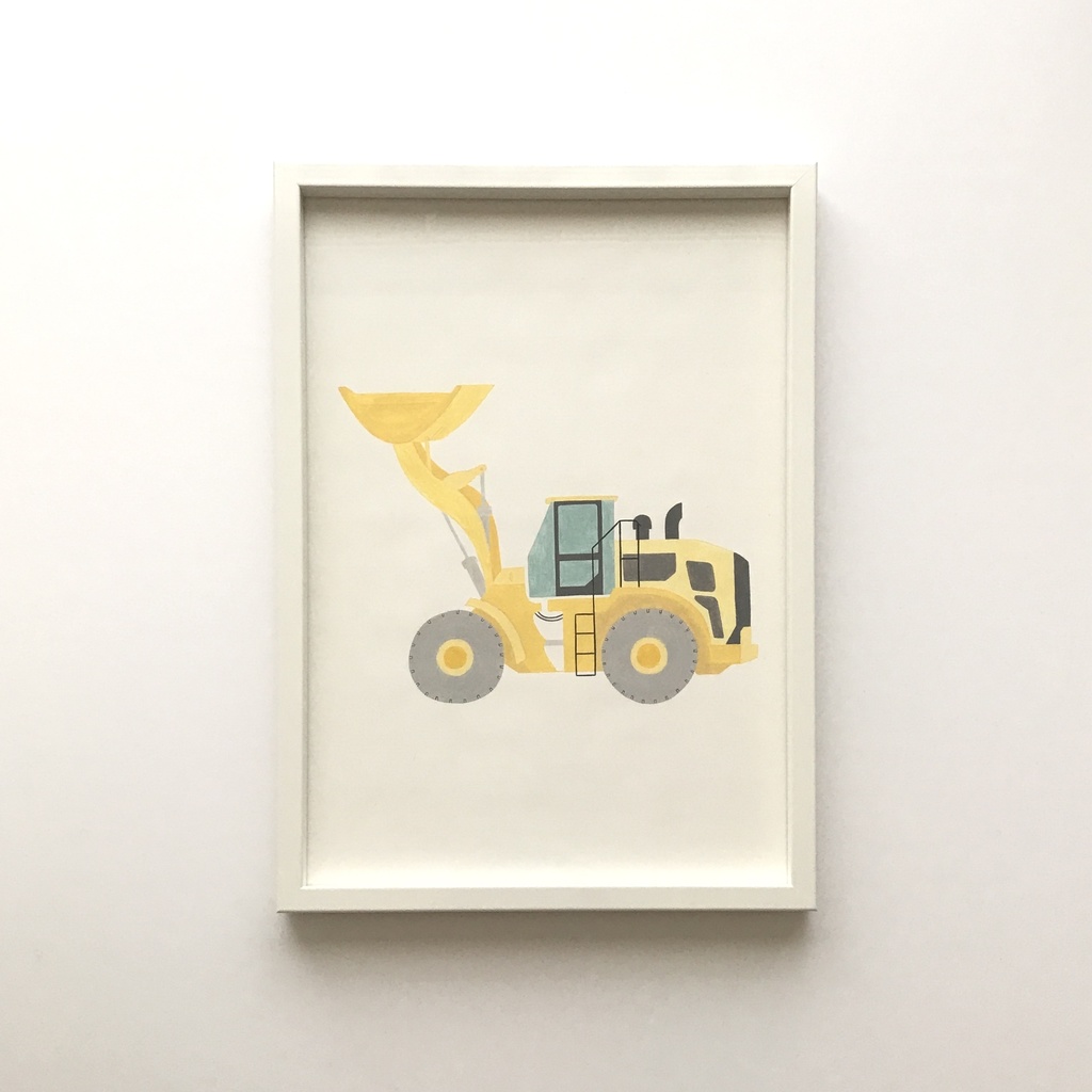 【額付】原画『ホイールローダ』