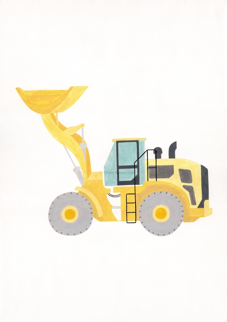 【額付】原画『ホイールローダ』