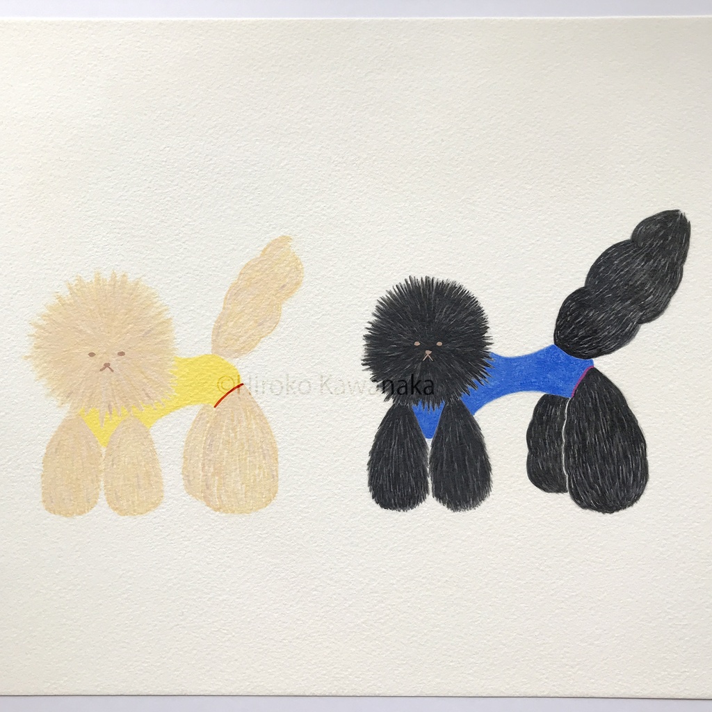 原画『2匹のチワワ』