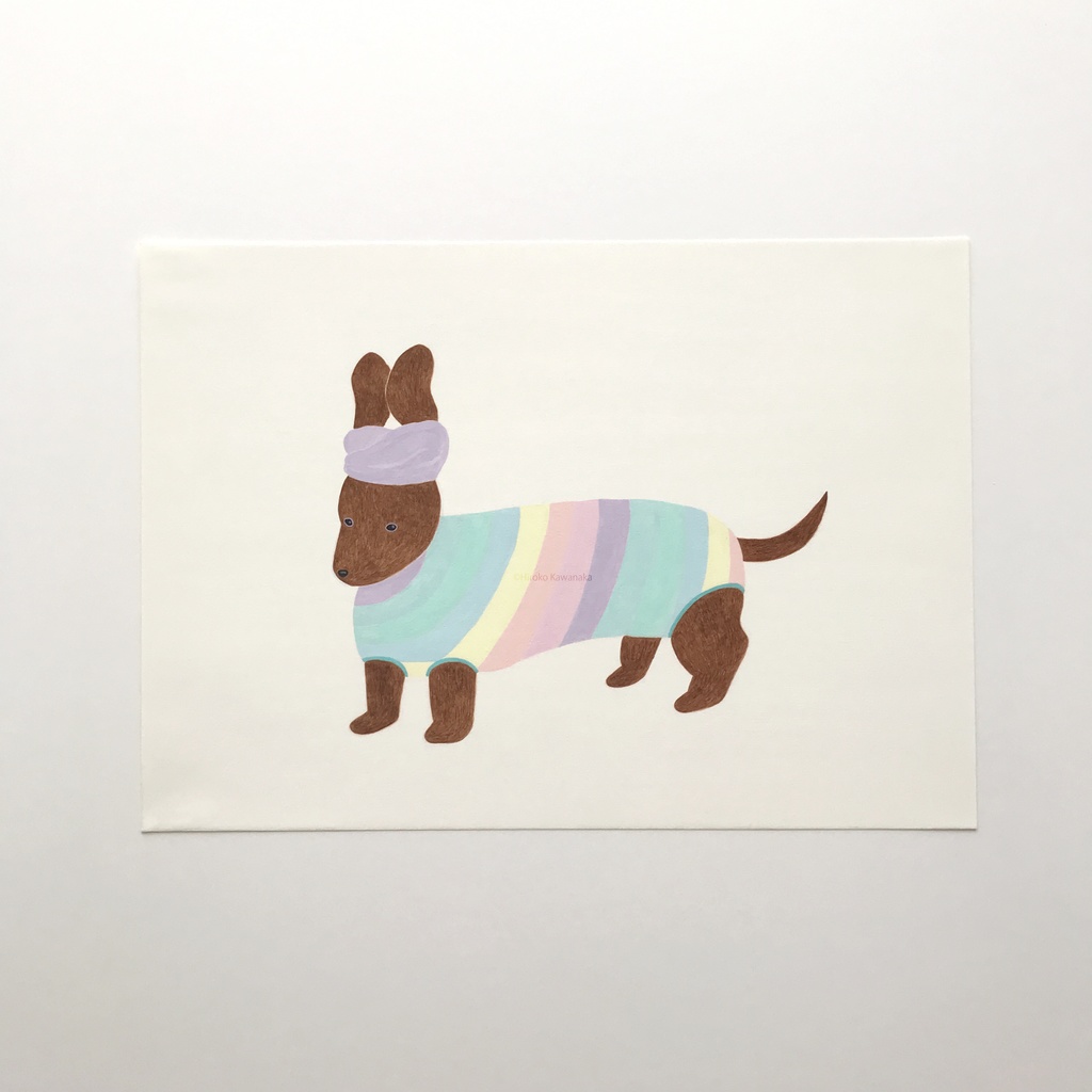 原画『ミニチュアダックス』