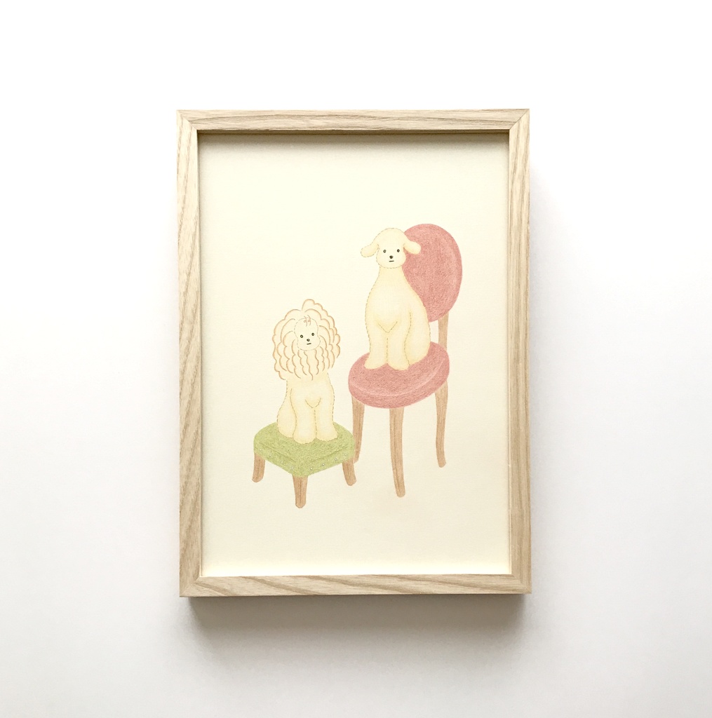 【額付】原画『2020_dog_1』