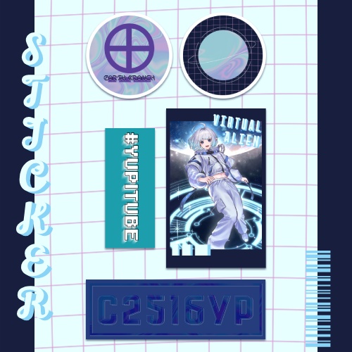 【復刻版】ステッカーセット【白藤由比 半年記念グッズ】