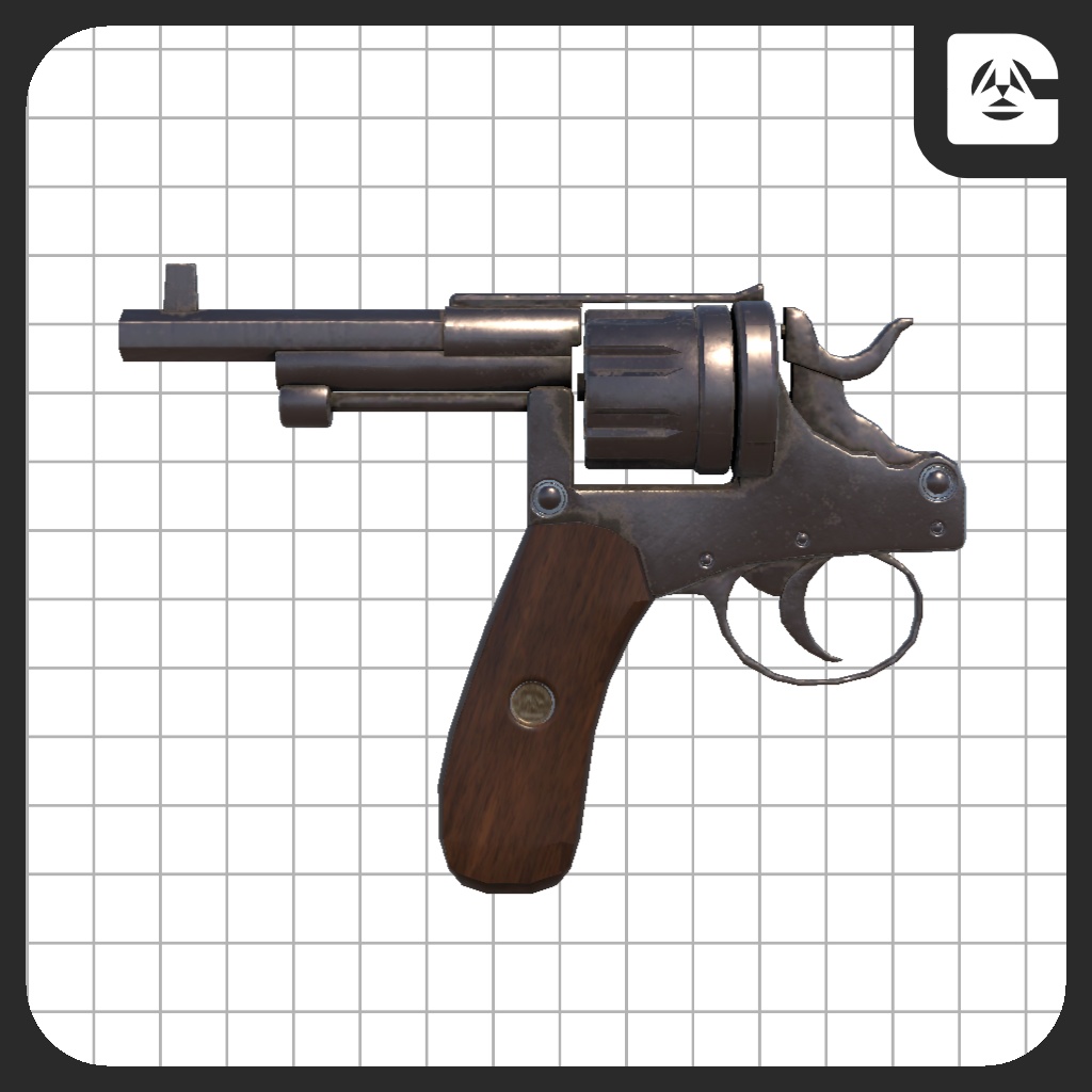【無料3Dモデル】希死念慮銃