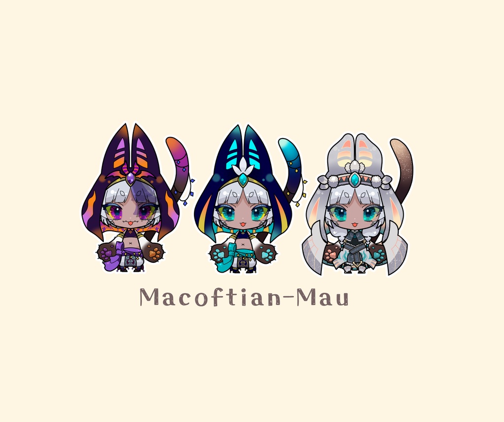 【全4種】シャンマウステッカー