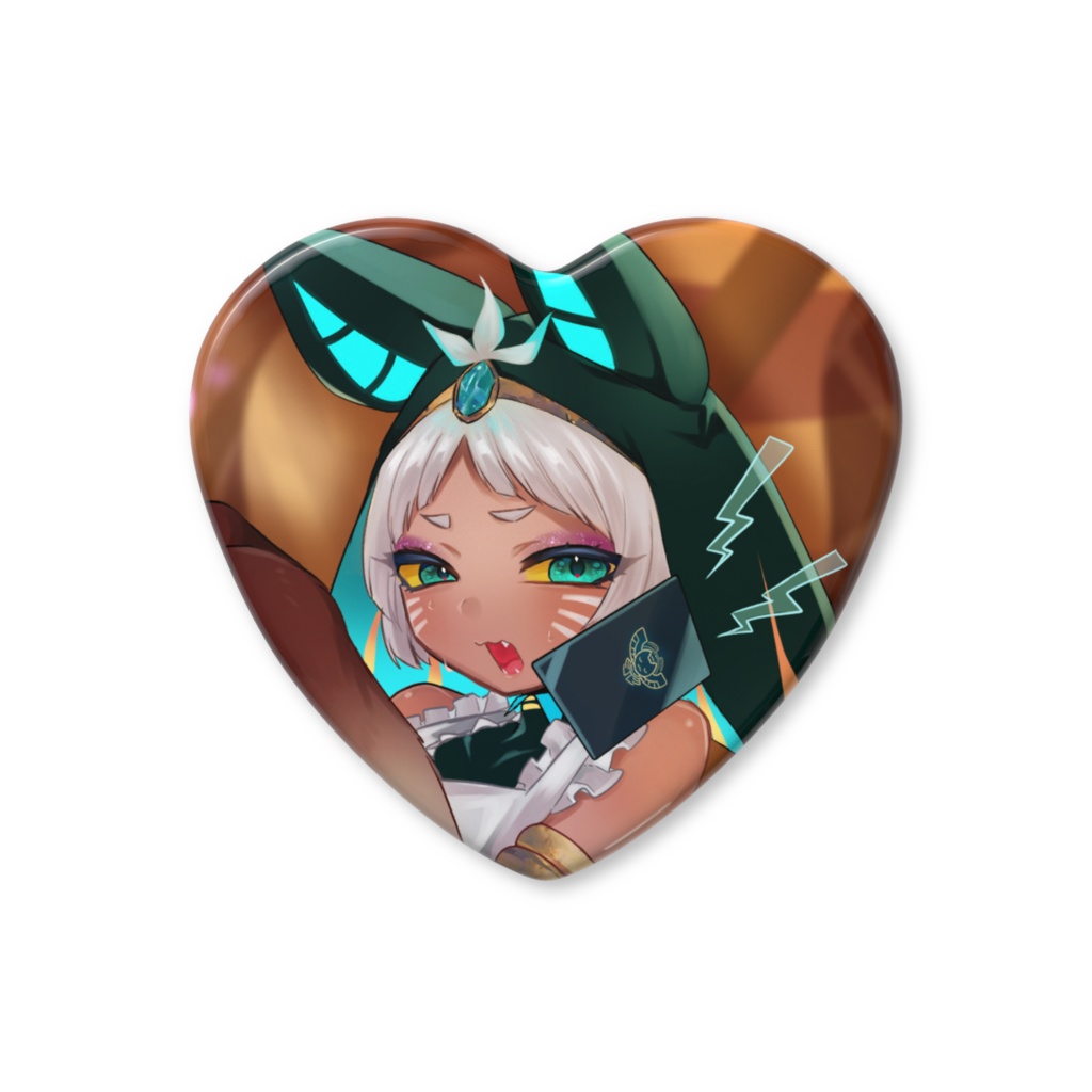 バレンタイン2026ハート形缶バッジ