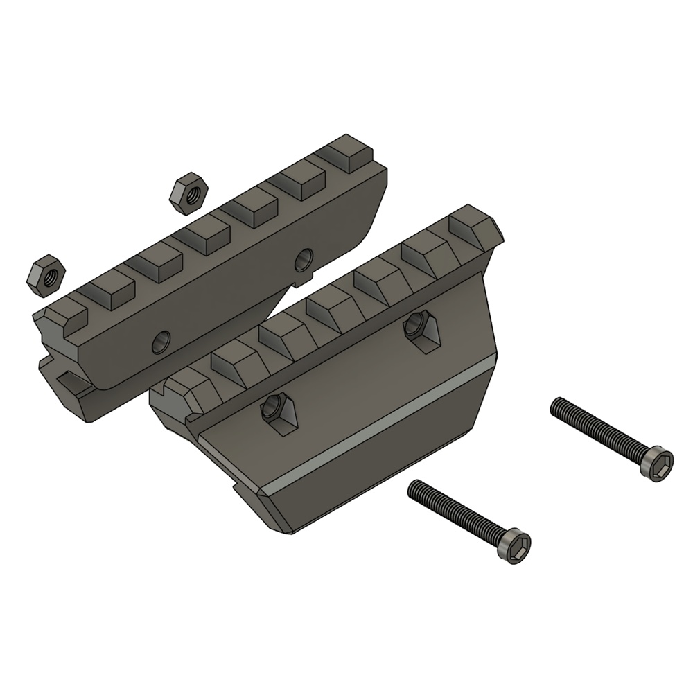TMデザートイーグル.50AE用20mmレールアダプター6スロット