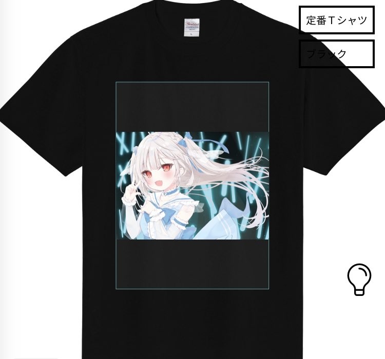 ぷりずむ銉てゃ！1周年記念オリジナルTシャツ 黒ver.