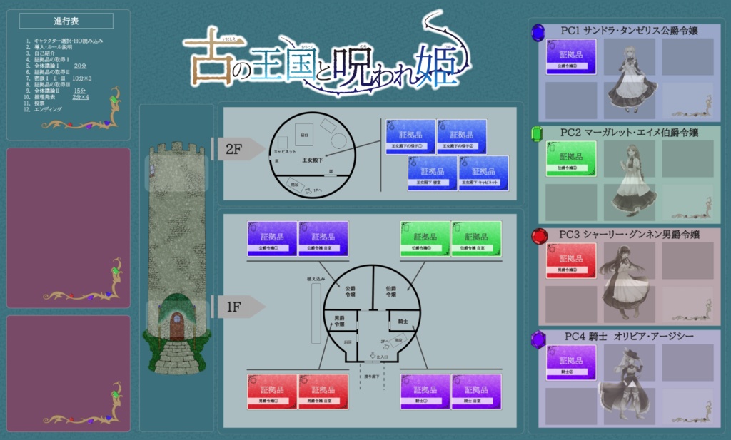 古の王国と呪われ姫【マーダーミステリー】