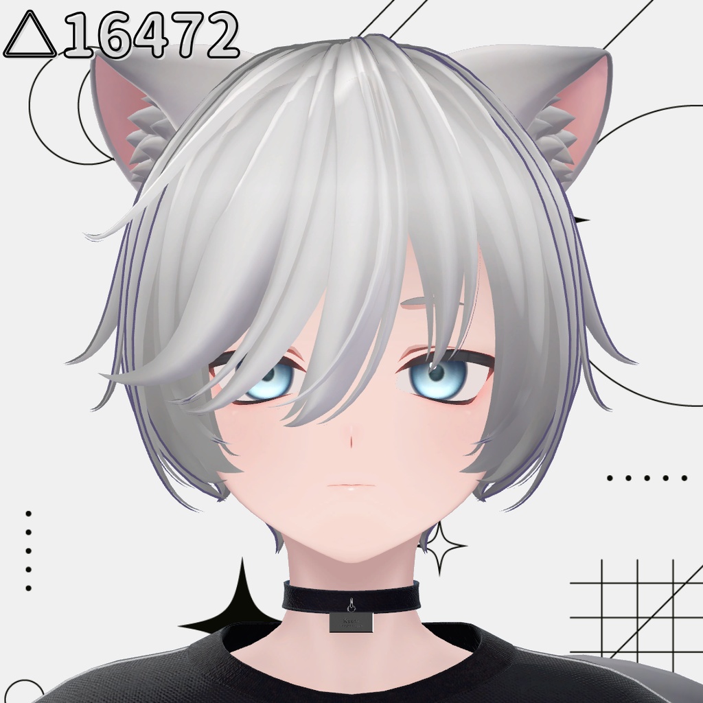 【複数アバター対応】hair 01【VRchat想定hair】