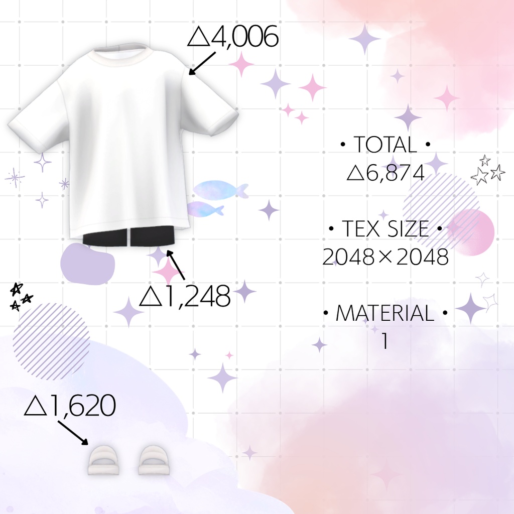 ☆08/05まで半額SALE☆【くうた・lapwing用】OFF MODE | Cloth 01【VRchat】