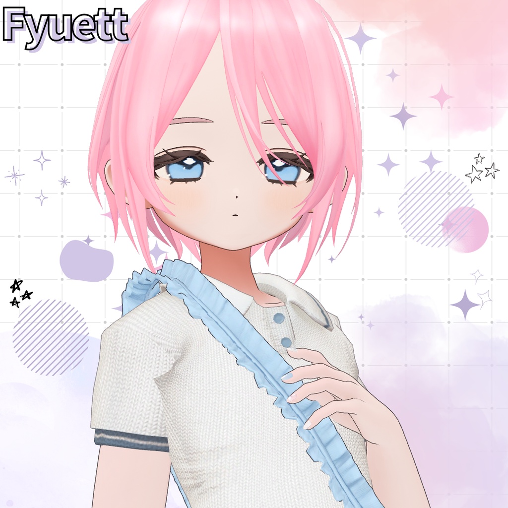 ☆08/10まで半額SALE☆【17アバター対応】Veil Bob Hair | hair 03【VRchat】