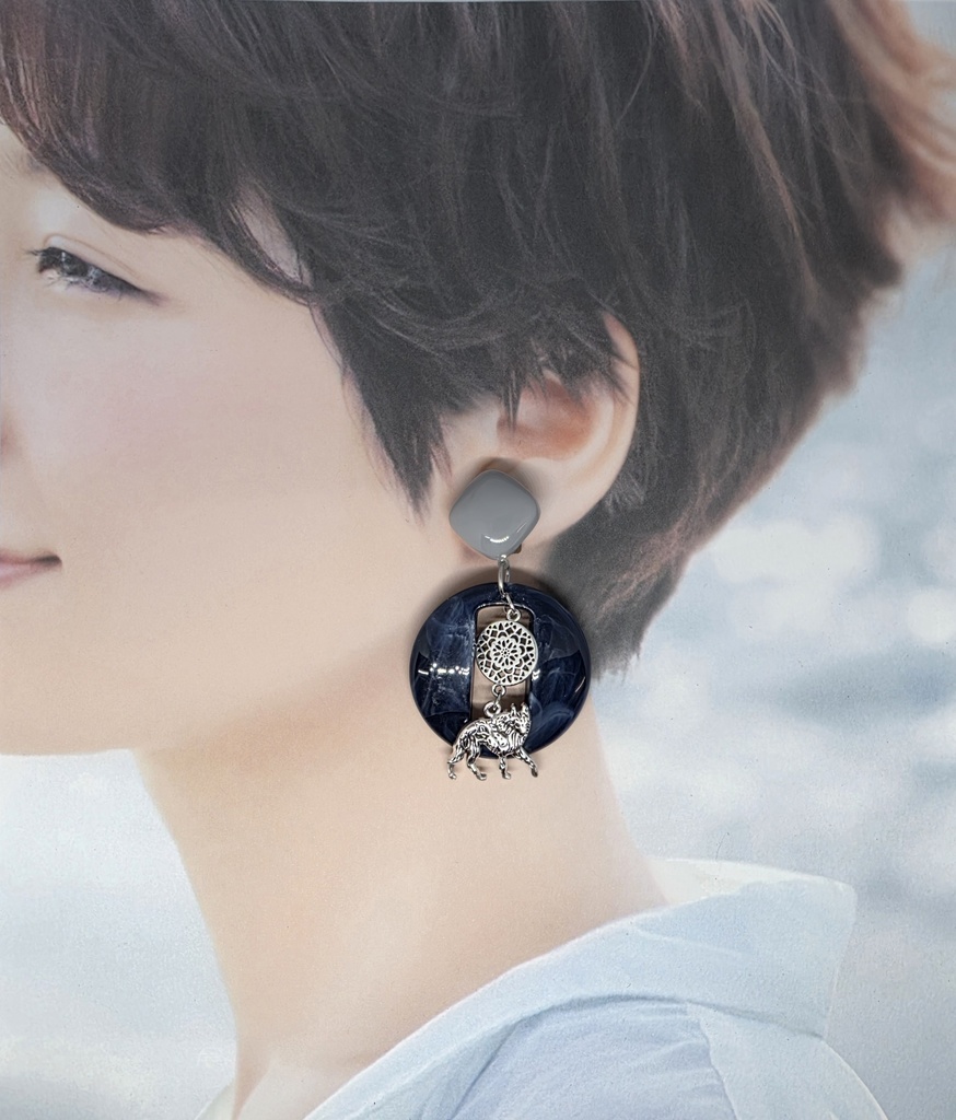 【非公式】小柳ロウイメージイヤリング
