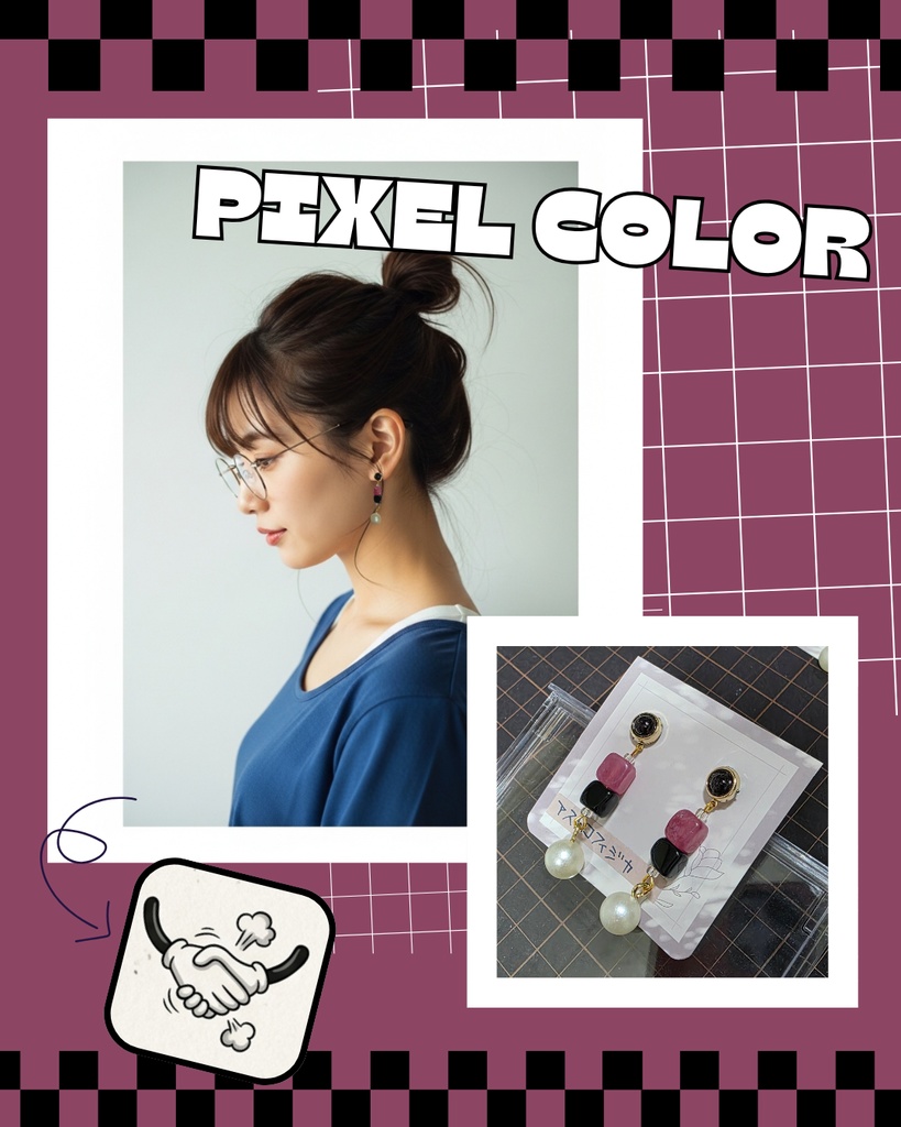 [非公式]佐伯イッテツイメージカラーキューブピアス