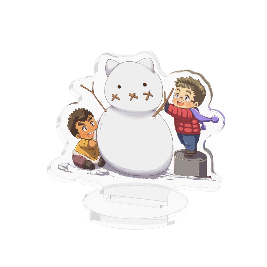 【pixivFACTORY】ケンゴ＆シロウ(雪遊び)【アクリルフィギュア】