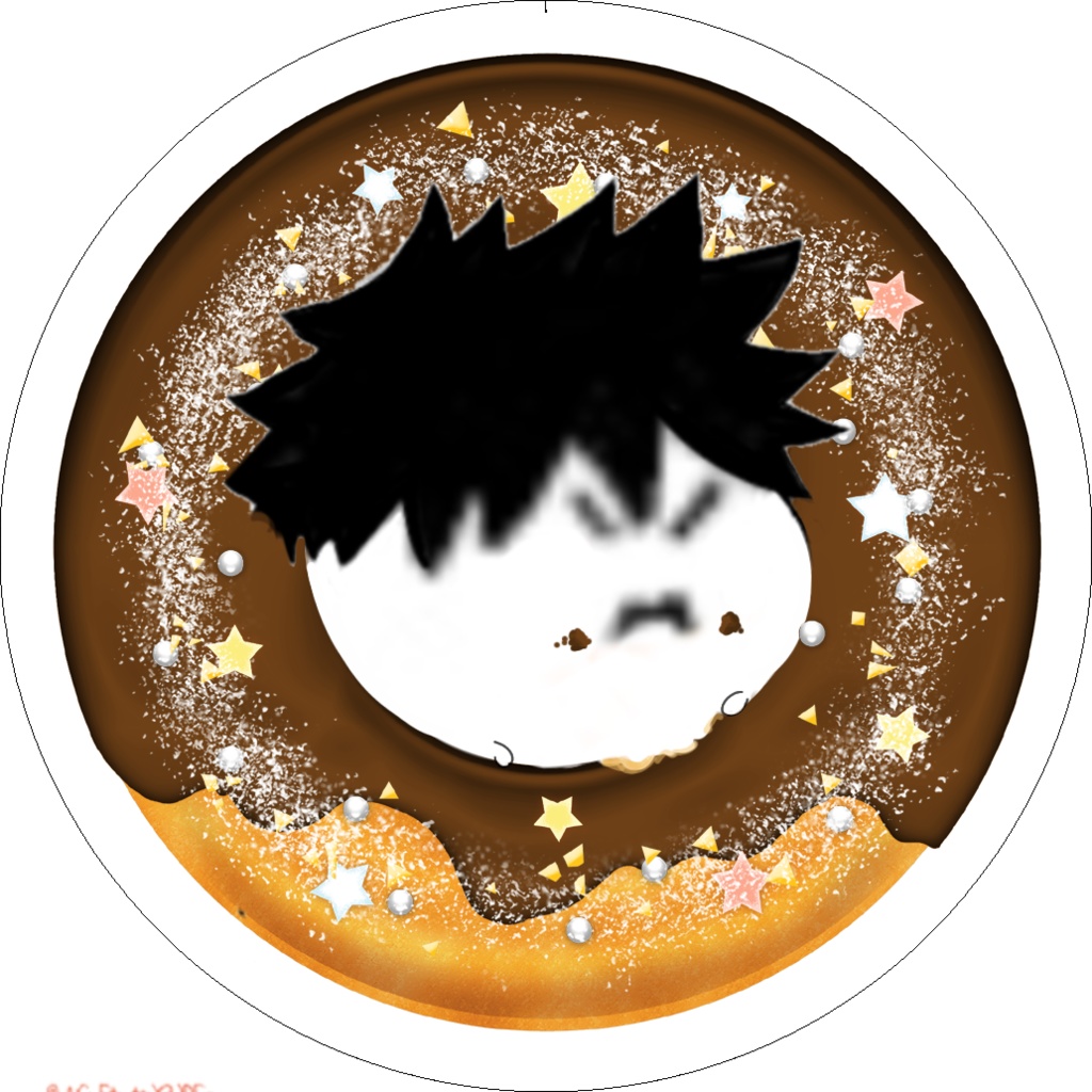 単品かがたまクリップ(チョコレートドーナッツ)