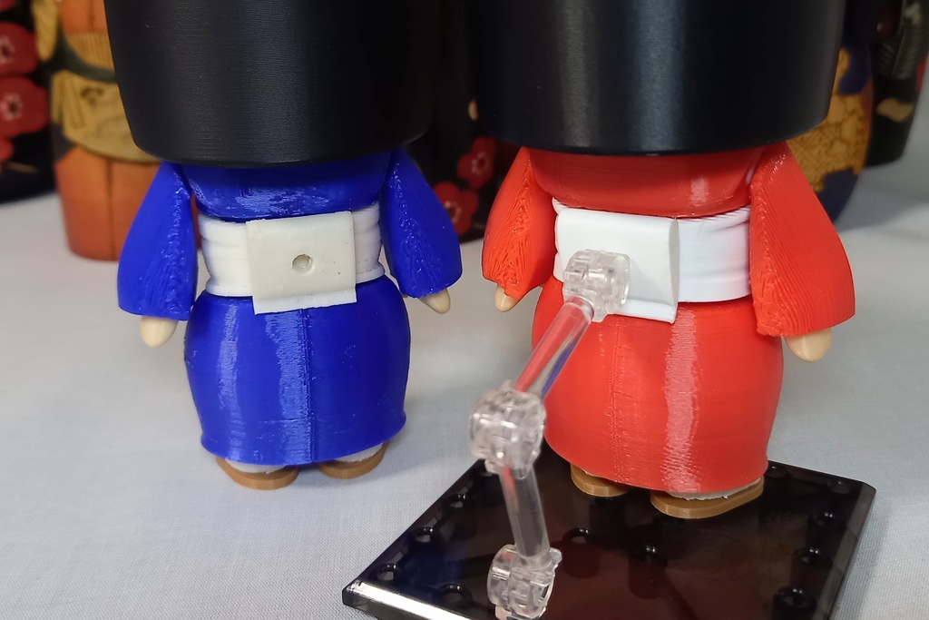 三次元印刷機製簡易可動式おかっぱこけしちゃん一号