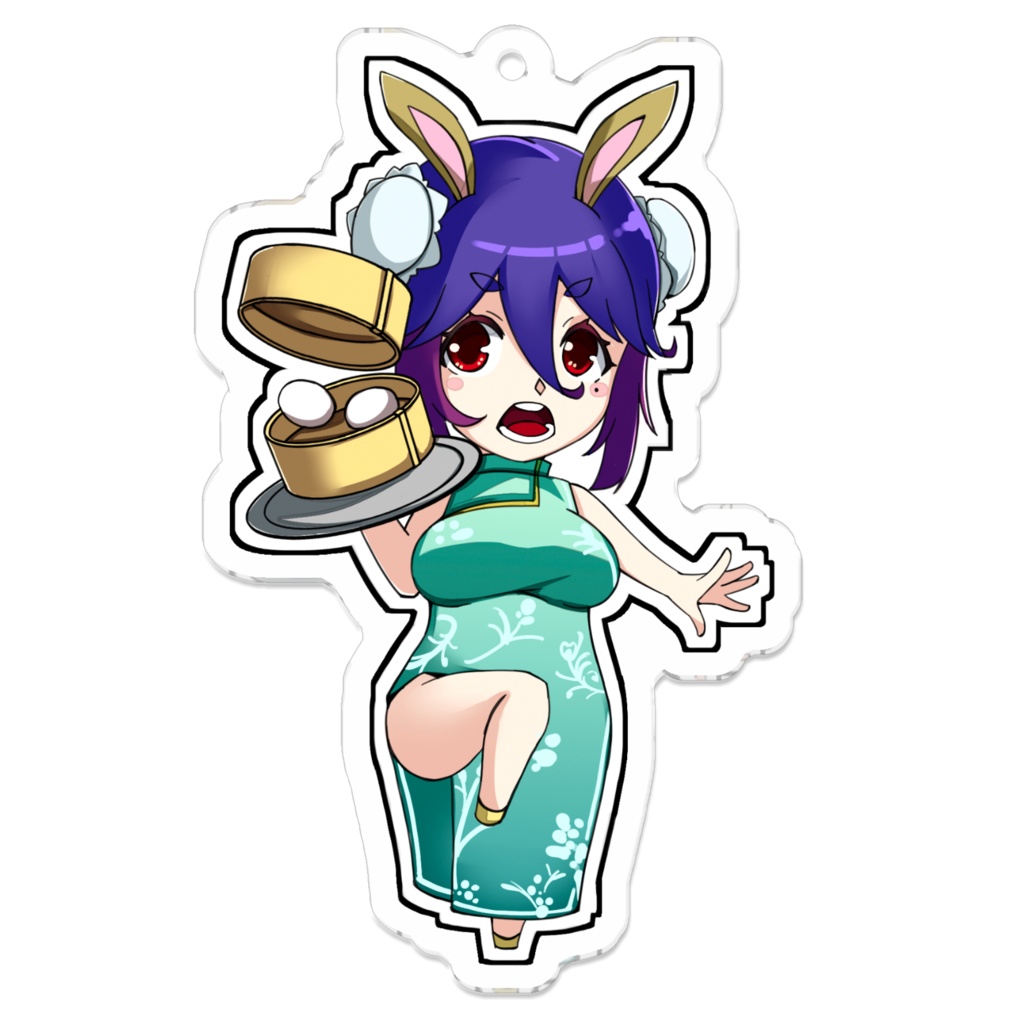 【チャイナ服お姉さん】二周年記念アクリルキーホルダー