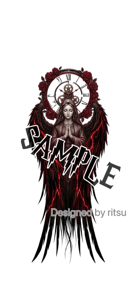 [VRC] "Sanctuary Prayer" Tattoo Pack - Gothic Maria & Bonus Skull （[VRC] 『聖域の祈り』タトゥーパック - ゴシックマリア＆特典スカル）