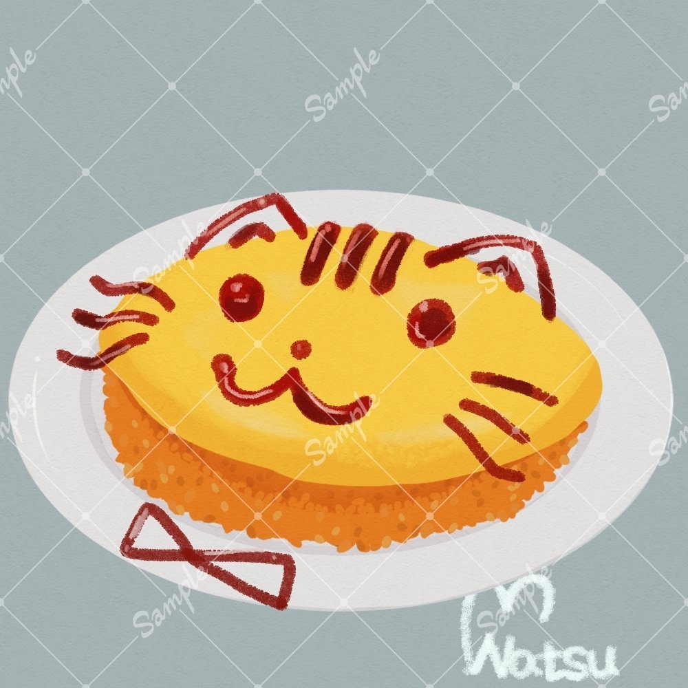 オムライスのイラスト