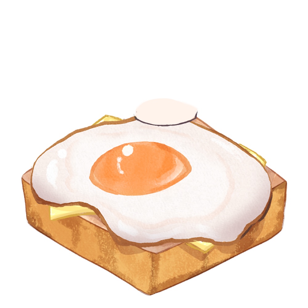 くわえた食パン