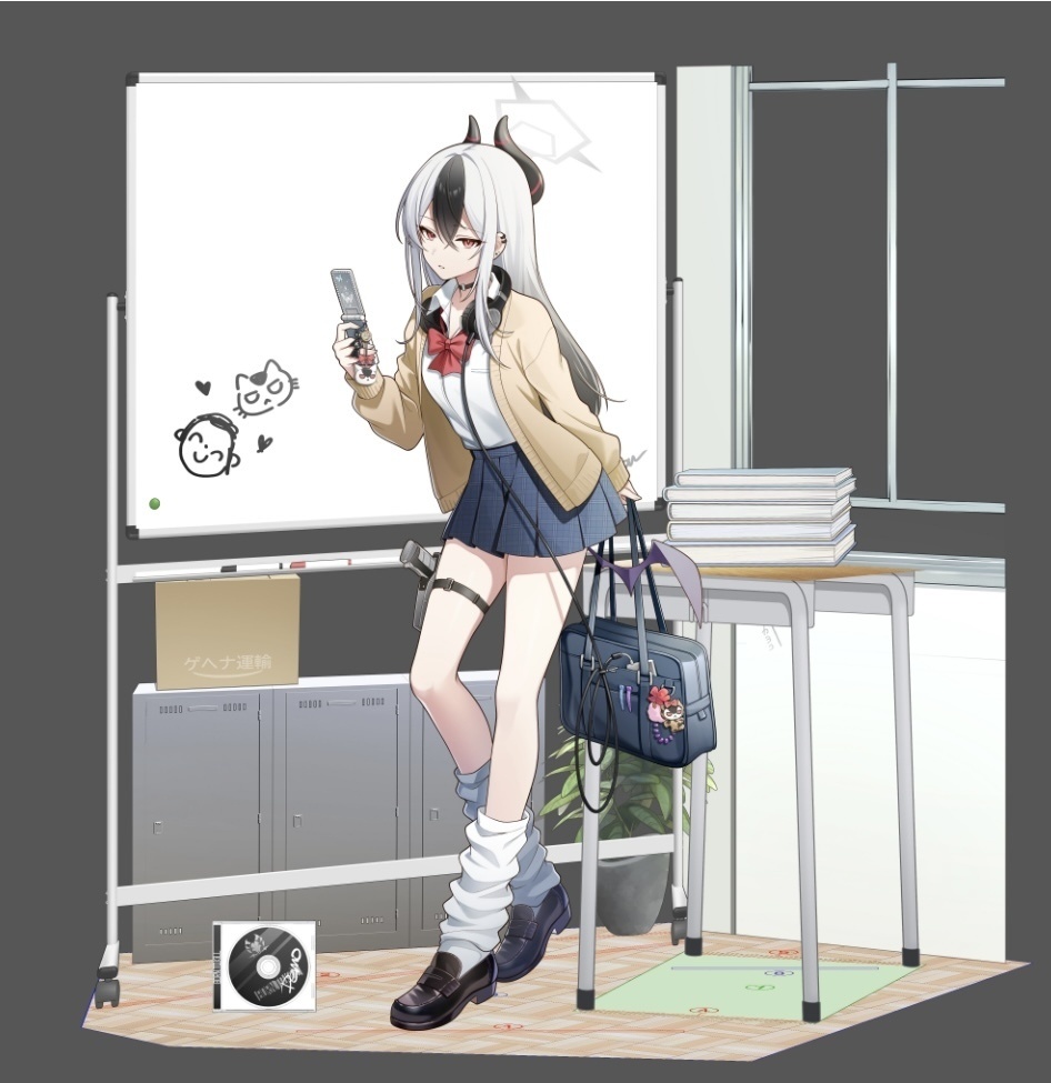 【受注予約】鬼方カヨコ　ジオラマアクリルスタンド　制服と教室ver.