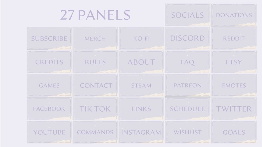 Purple Moon Sky Stream Overlay Pack - Twich, Youtube - Aesthetic - Cute - Clouds - Moon - Stars