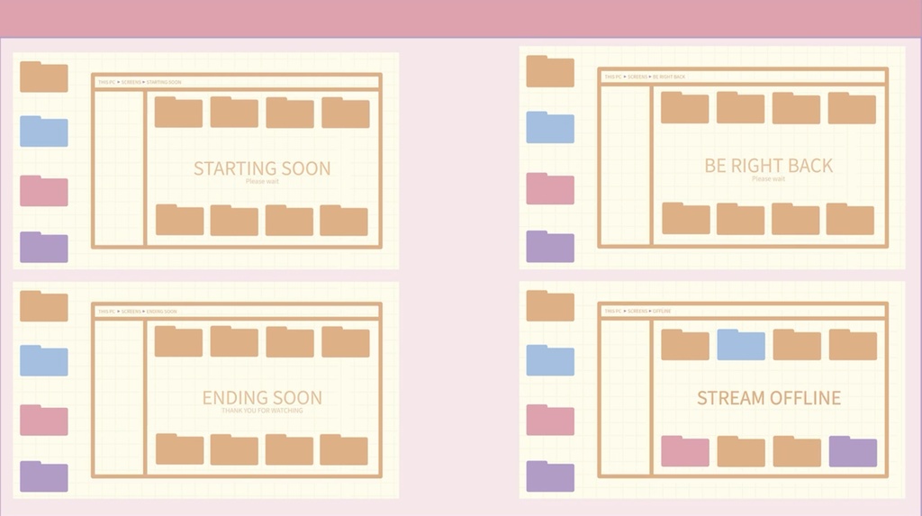 4 Folder Stream Overlay Pack