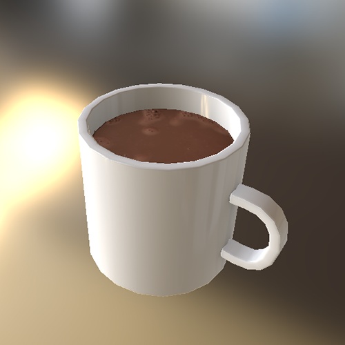 コーヒーの3Dモデル