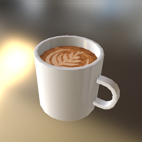 コーヒーの3Dモデル
