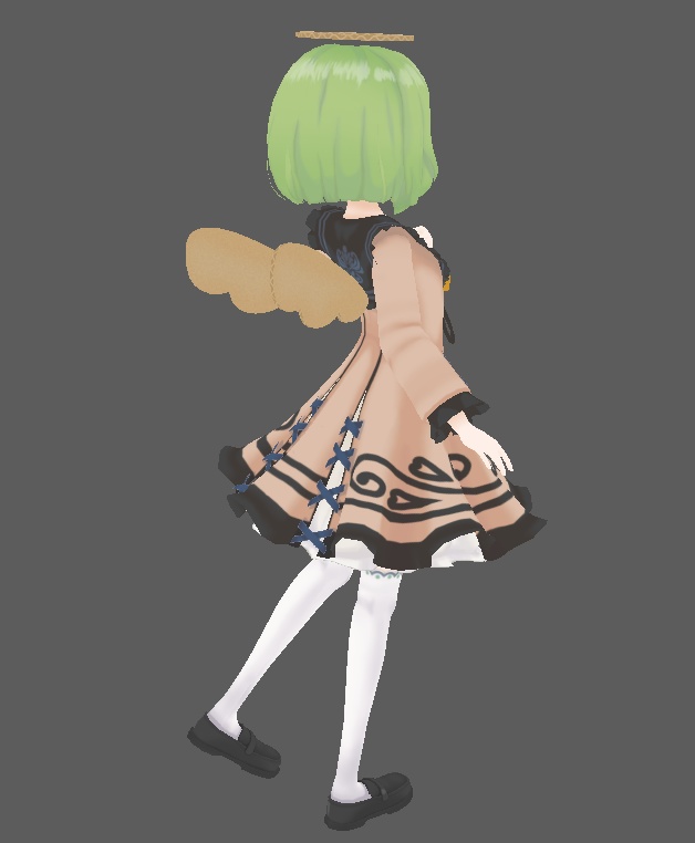 VRChat向け ダンボールの羽と輪