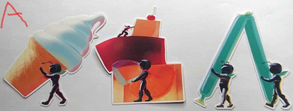 「戦利品」ありさんおやつ運び隊 ステッカーセット