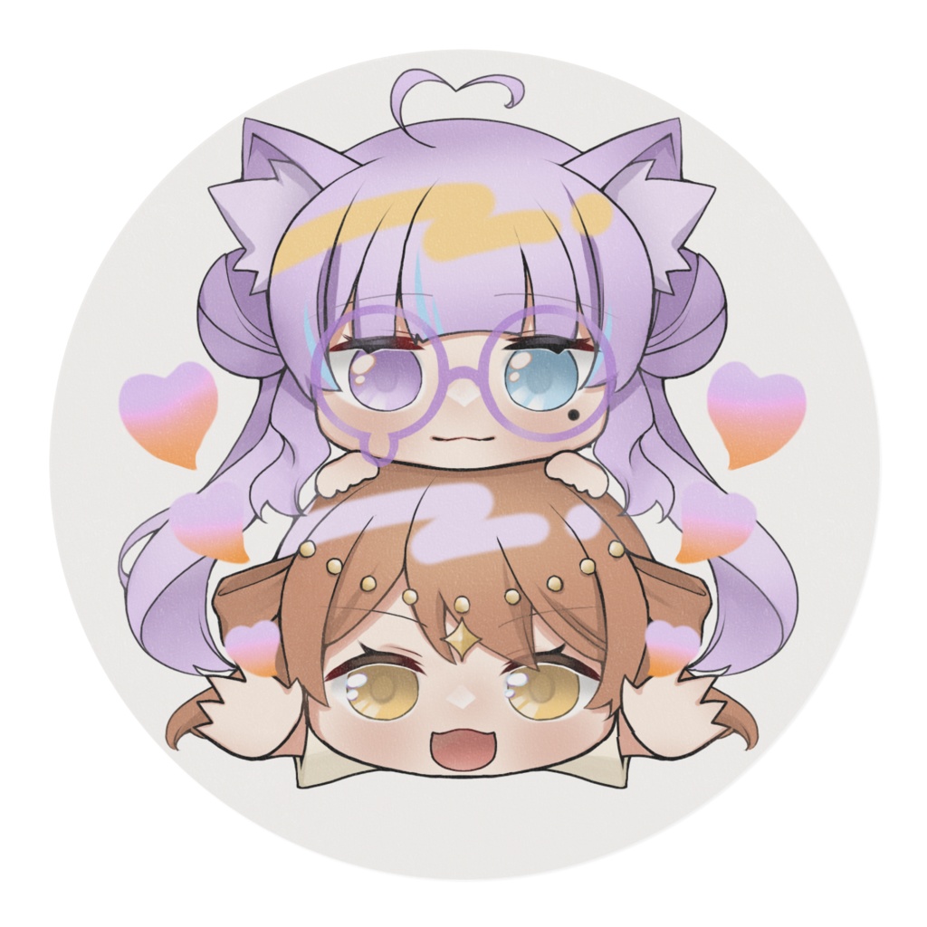 【九十九ヌイ&夜白虎依】鏡餅Ver.マスキングテープ