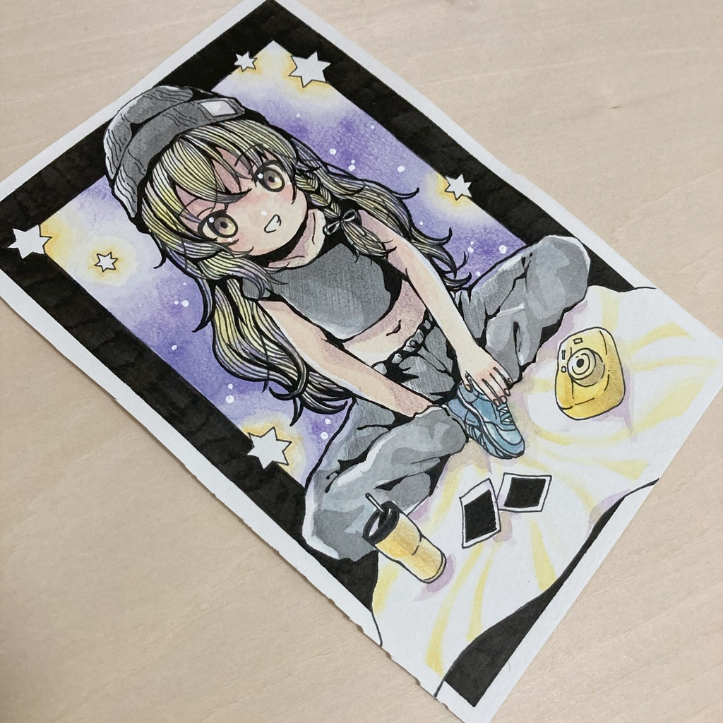 魔理沙 手描きイラスト