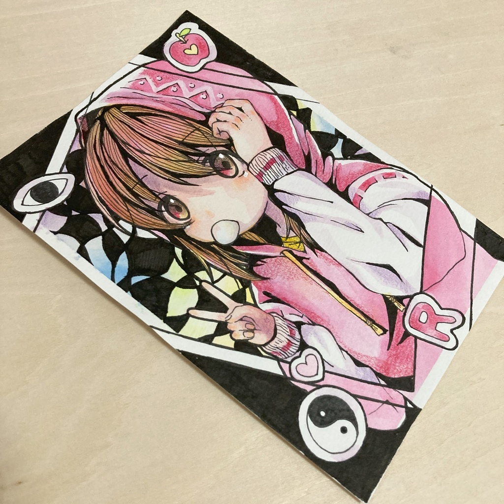 霊夢 手描きイラスト