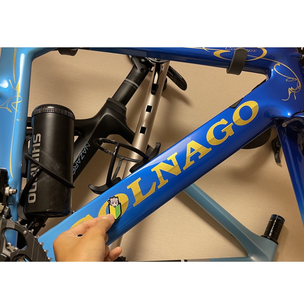 【心は初心者ステッカー】自転車にも貼れます