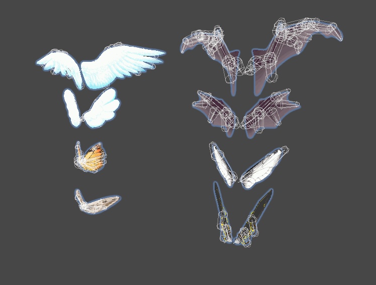 Riisi's Wing Set (Rigged)