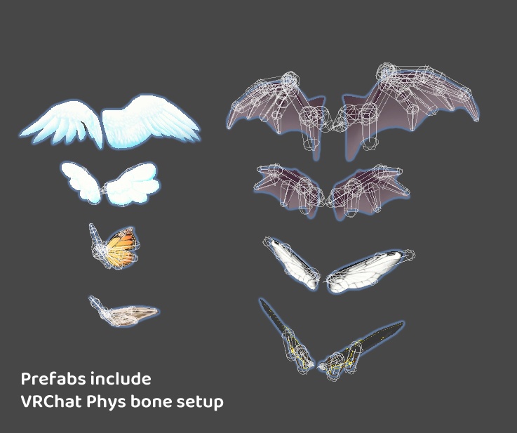 Riisi's Wing Set (Rigged)