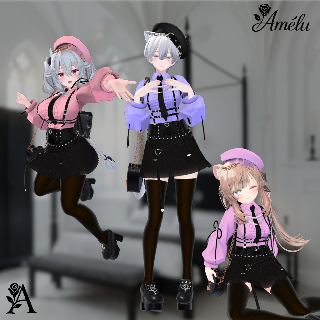 ✨10%OFF✨禁縛のリリィ-Amélu【12アバター対応衣装】