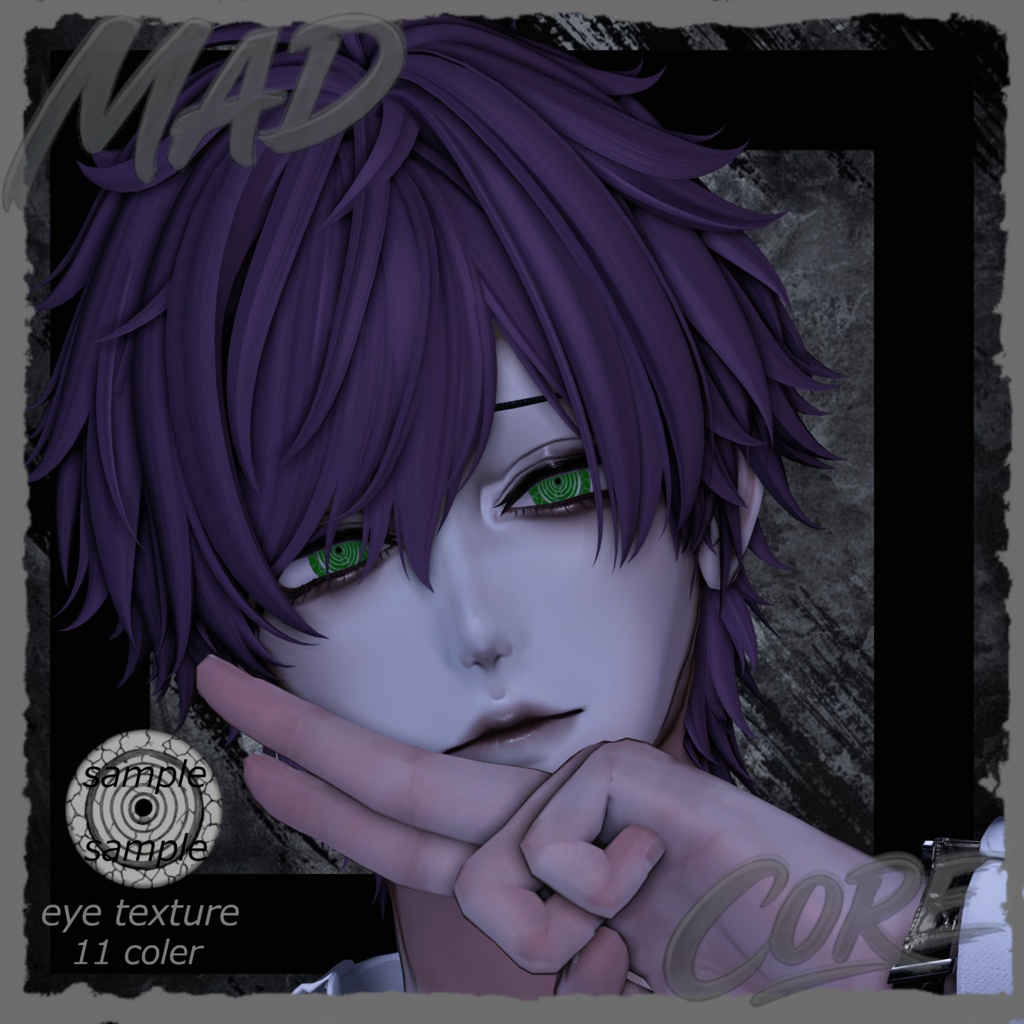 「Mens5アバター対応」𝐆𝐫𝐢𝐭𝐜𝐡 𝐞𝐲𝐞 11色