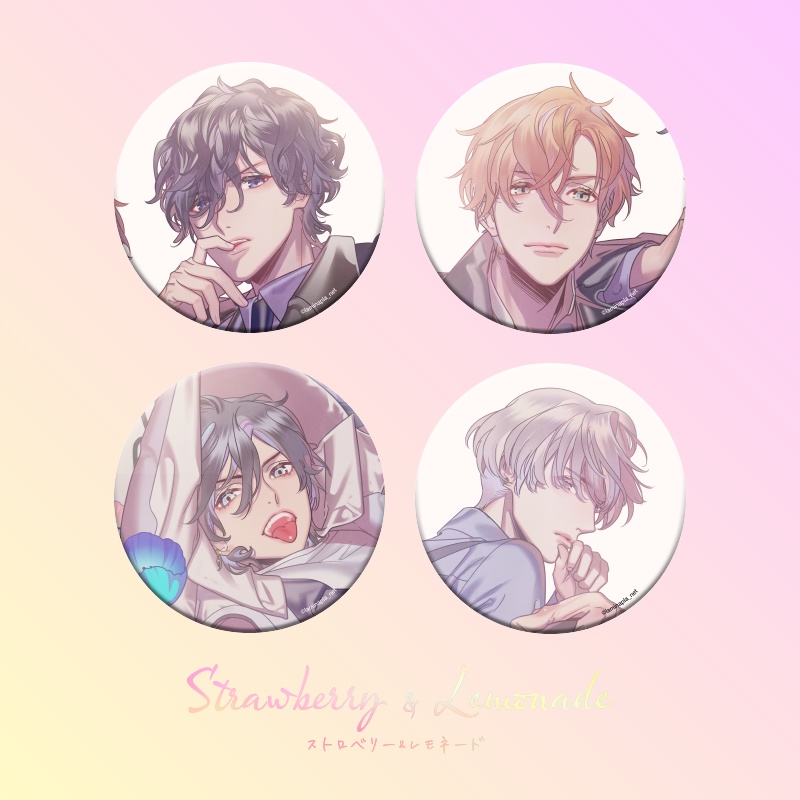 『Strawberry&Lemonade』缶バッジ