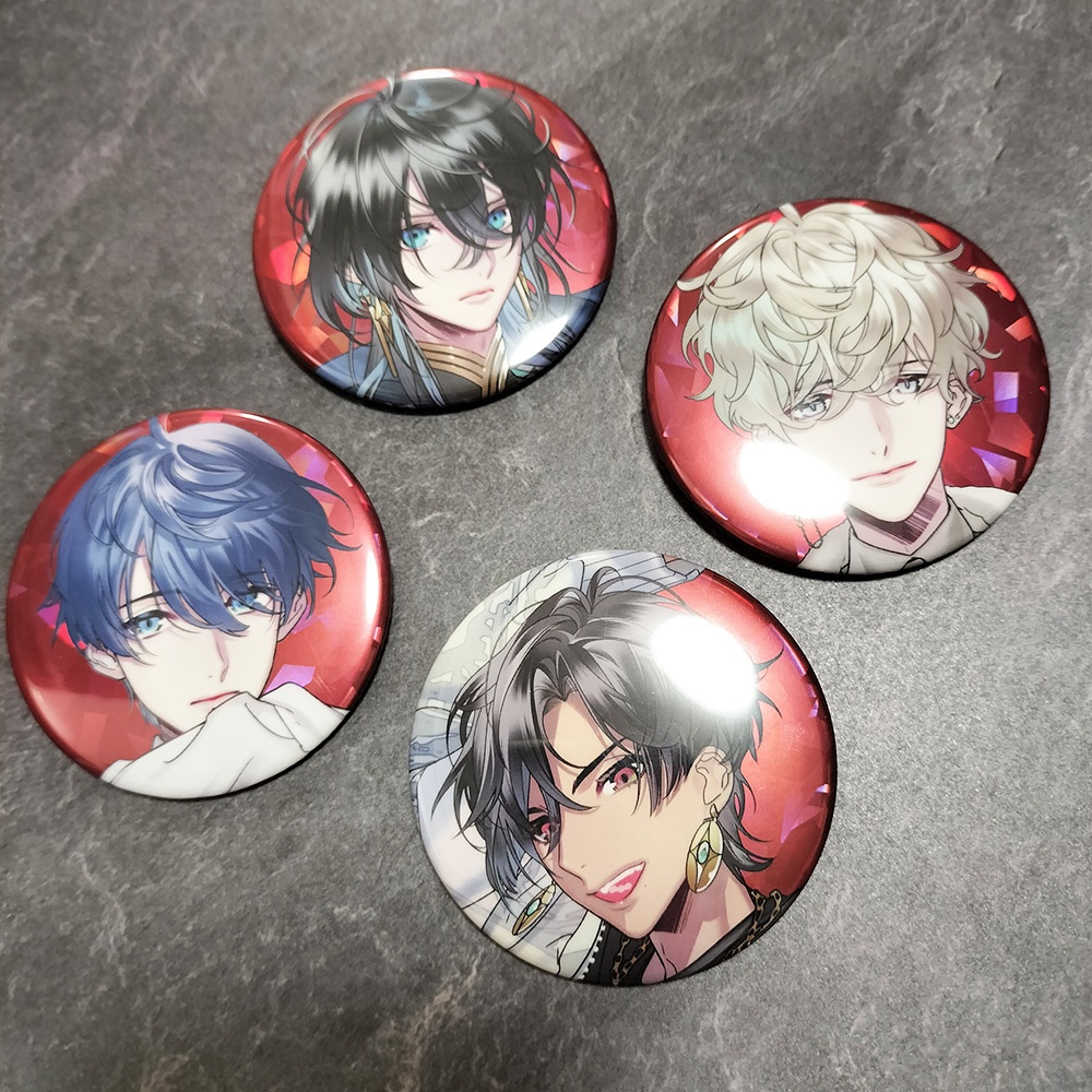 『Omertà Famiglia』メタリック缶バッジ