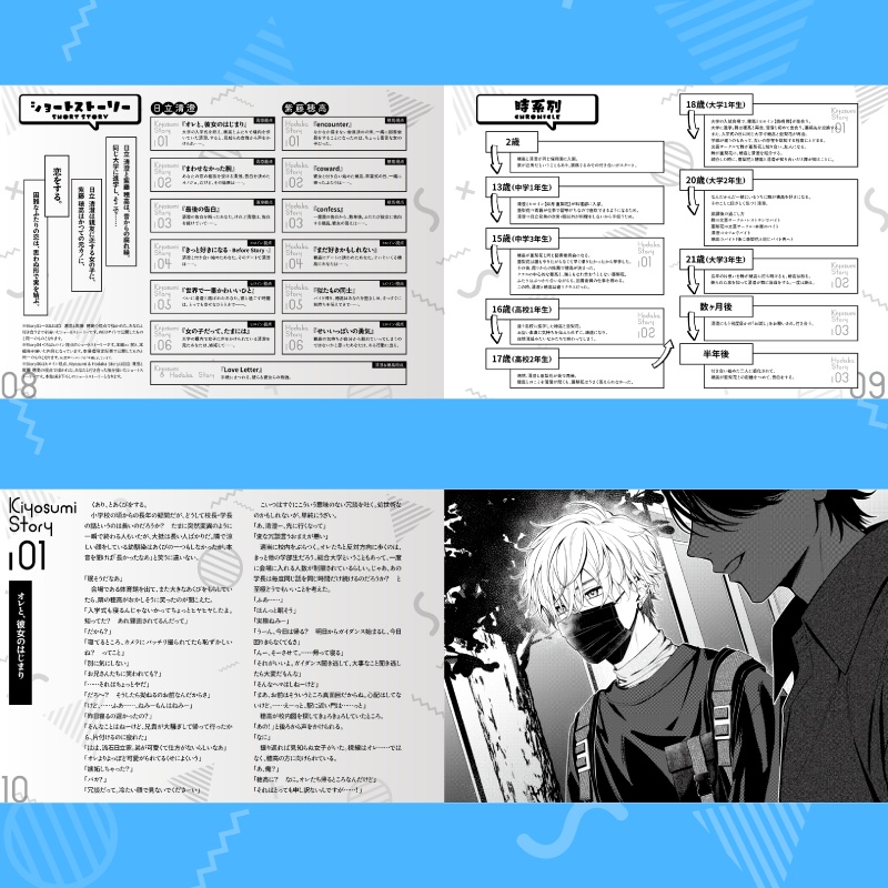 彼と、わたしの時間 Spend time with Kiyosumi & Hodaka Short Story Book